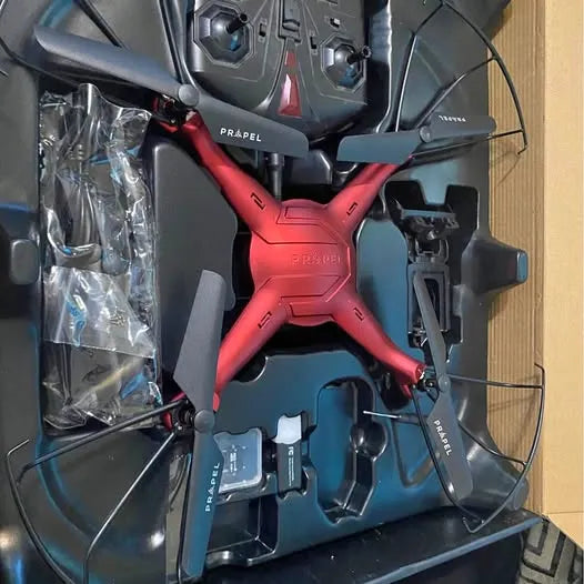 PROPEL red Temple TX drone with four blades
