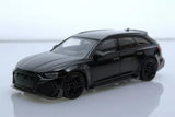 2020 Audi RS6 Johann Abt Signature Wagon 164 Diecast Model Crossover Car Black Parts