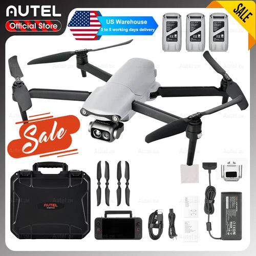 Autel EVO Lite Enterprise thermal drone bundle with controller, batteries, and accessories