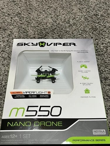 Sky Viper Drone M550 Nano Drone Viperflight5 Performance Series Flight Asst New Drone