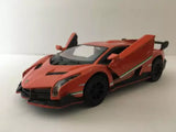 Kinsmart Lamborghini Veneno Orange 1/36 Diecast Model Car Used Toy