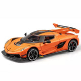 1:24 Scale Koenigsegg Jesko Super Car Model Diecast Vehicle Sound Light Gifts Parts