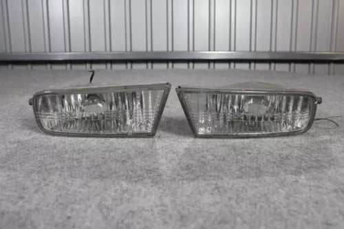 Diecast police car headlight set, two clear front lenses with dark housings