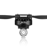Drone brushless propeller motor with X11 Plus housing, black and clear