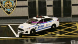 1:64 596Model Fusion NYPD Police Interceptor Model Diecast Metal Car Toy