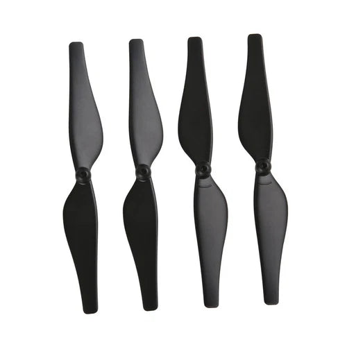 Black drone propeller blades, four-piece set