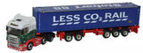Oxford Diecast NSHL01CT N Gauge Scania Highline D-TEC Combitrailer Container Sto Parts