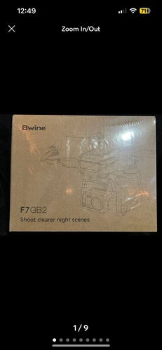 Bwine F7CB2 drone box with camera night-shooting text
