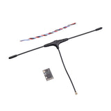 FPV receiver module with PCB and whip antenna leads