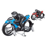 2.4G Flying Motorcycle RC Drone Land Air Motorcycle Aircraft Remote Control 360 Stunt Roll Racing Car Kids Drone