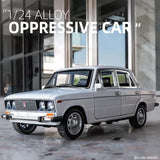 1:24 Russian LADA 2106 Alloy Model Car Diecasts  Sound Light Car Toy Vehicle Parts