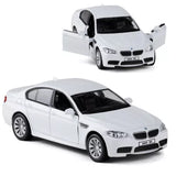 BMW M5 1/36 Model Car Diecast Toy Vehicle Pull Back Kids Boys Gift White Toy Toy