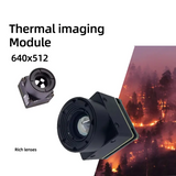 256*192 384*288 640*512 Resolution Analog CVBS Detection LWIR Thermal Camera Core Infrared Thermal Imaging Camera Module Drone