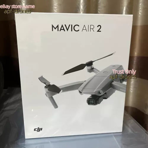 DJI Mavic Air 2 gray quadcopter drone with folded propellers
