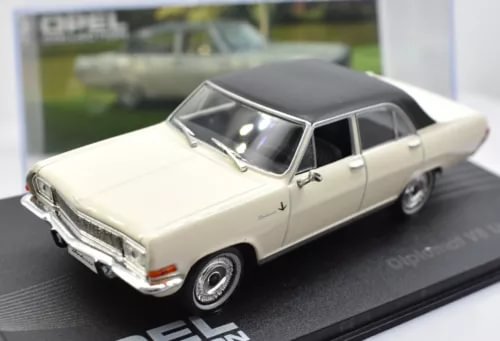 1:43 scale diecast Opel Diplomat V8 limousine, light cream with black hood