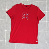 DJI Spark Shirt Mens Small (Youth 2XL) Red Short Sleeve Graphic Tee Drone Drone