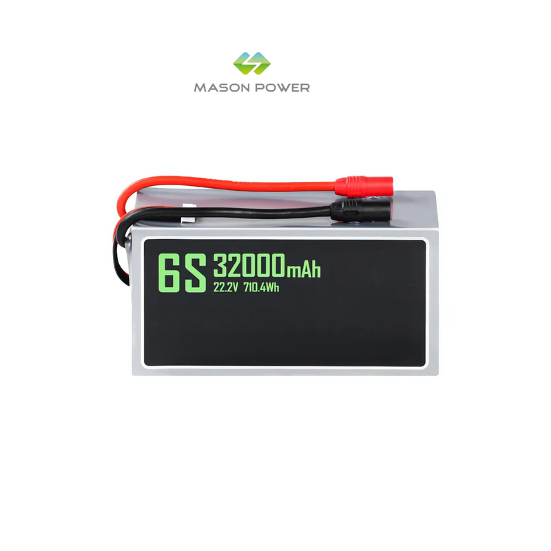 HV Solid-State Drone Battery 6S/12S/14S 16000mAH 28000mAh 30000mAh Lithium-ion Lipo Battery for Large Drone Payload Delivery UAV