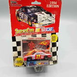 Jimmy Spencer 1994 NASCAR diecast race car in clear blister packaging