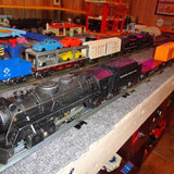 MARX triple six diecast steam engine train4 cars3 rail set Humboldt TN