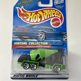 Green & Black Oshkosh Cement Truck Hot Wheels Diecast Virtual Collection Cars Series #123 Ships to you