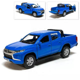MITSUBISHI L200 Metal Model Diecast Car Scale, Collectible Toy Cars, Blue 1/36 Toy