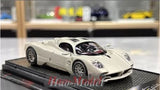 Pagani Utopia 1/43 resin diecast model car, white, front three-quarter view