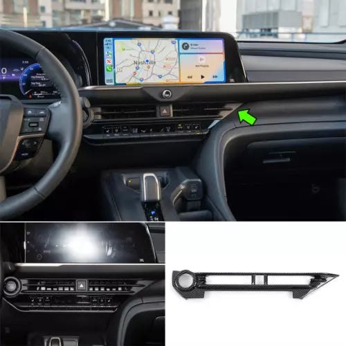 Diecast toy car dashboard and center console, with gear shifter