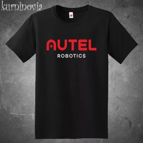 Black men's T-shirt with AUTEL ROBOTICS red front logo