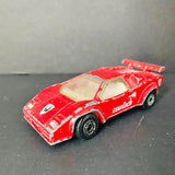 Vintage Red Lamborghini Countach Matchbox Collectible Sports Car Diecast Ships to you