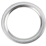 Diecast car wheel rim ring, circular chrome metal detail