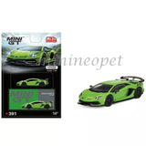 MINI GT LAMBORGHINI AVENTADOR SVJ 1/64 DIECAST CAR VERDE MANTIS GREEN MGT00391 Toy