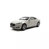 1:64 Scale Paudi Infiniti Q60 2018 White Diecast Model Car Licensed Collect Gift Toy