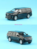 Masdi 1:64 Black Suburban Escalade Full Size SUV Model Diecast Metal Car Toy