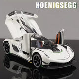 1:24 Koenigsegg Jesko Attack Alloy Sport Car Model Diecast Racing Car Model Kid Parts