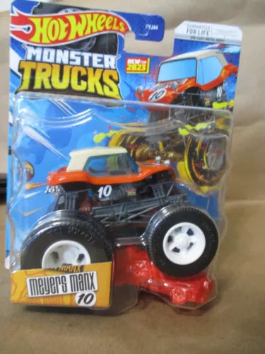 Hot Wheels Monster Trucks diecast monster truck, orange and red with black tires