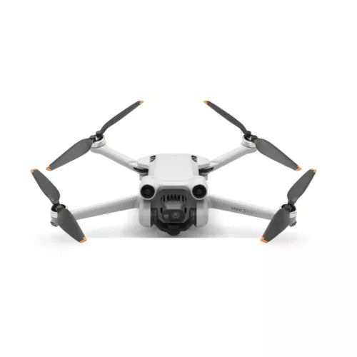 DJI Mini 3 Pro drone with four propellers and front camera gimbal