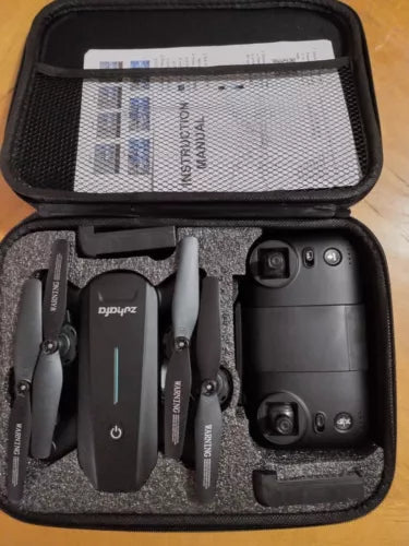 Foldable drone with HD camera and remote controller in hard case