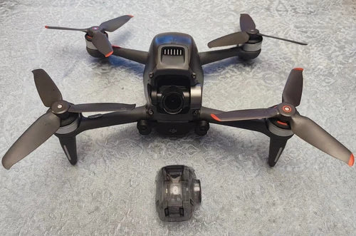 DJI FPV drone replacement aircraft body with propellers and front camera
