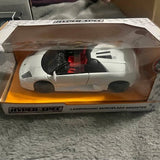Jada Hyper Spec diecast roadster model car, white with black wheels