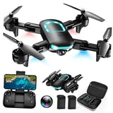 Drone with Camera 1080P for Beginners, ???? ??? Foldable Drone Black Drone