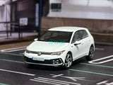 BN GCD 1:64 White VW Gulf MK8 GTI Sport Hatchback Model Diecast Metal Car Toy