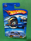Blue Hot Wheels Saleen S7 1/64 diecast car on card, blister packaging