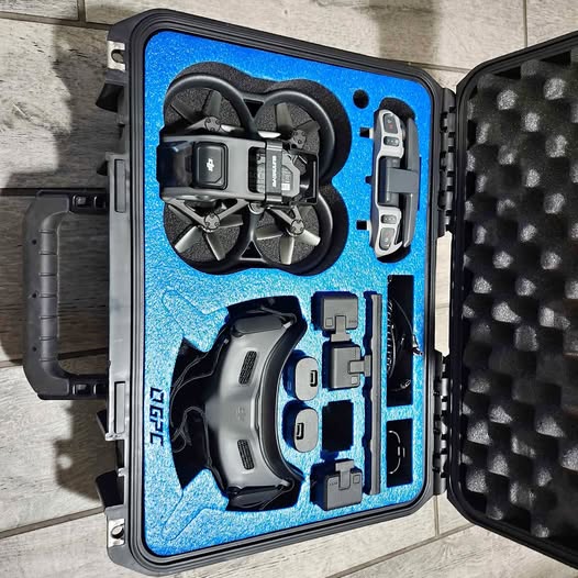 DJI Avata drone kit in hard case with foam inserts and controller