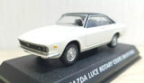 White Mazda Luce Rotary Coupe diecast model car, front 3/4 view