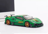 AM 1/64 Scale For Ferrari MANSORY F8XX Green Diecast car Model Toy Gift NIB Parts