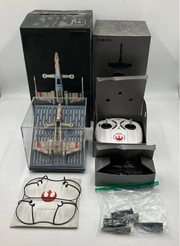 Drone camera and accessories kit with boxes and spare parts