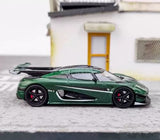 HKM 1:64 Scale Green For Agera One 1 Super Racing Sports Model Diecast Metal Car Parts