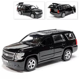 Chevrolet Tahoe Metal Model Diecast Car Scale, Collectible Toy Cars, Black, 1/36 Toy