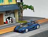 GB VMB 1:64 Blue Carbon One 1 Super Racing Sports Model Diecast Resin Car Parts