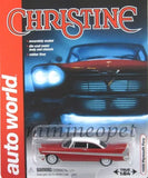 AUTOWORLD AWSS 6401 CHRISTINE 1958 58 PLYMOUTH FURY 1/64 DIECAST MODEL CAR RED Toy
